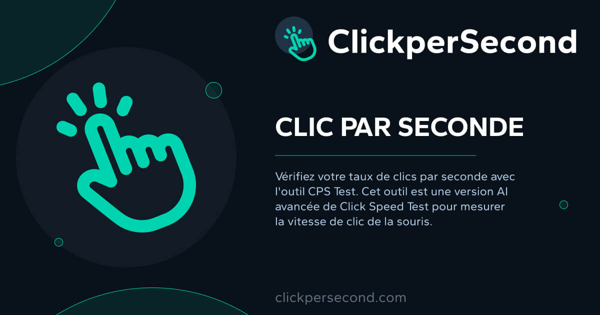 Test de clics par seconde v rifiez votre cps avec le testeur de vitesse