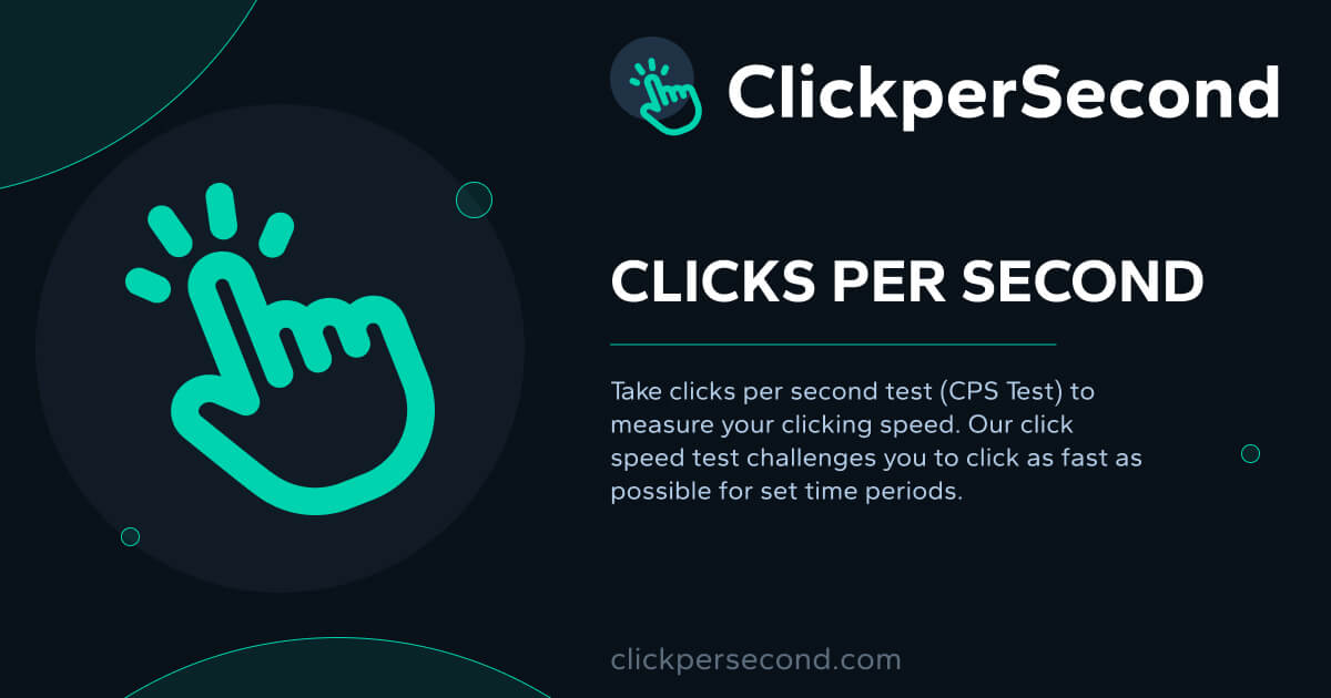 Clicks Per Second Test Check Your CPS With Click Speed Tester